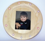 Hout - schotel -22 cm - p/st