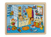 Puzzel - themapuzzel - leefwereld - 9 stukjes per puzzel - hout - set van 4 assorti