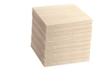 Hout - Basla - Zacht - 10X10Cm - Set/10