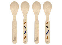Eetgerei - bestek - Lassig - lepeltjes - set van 4 - little mateys royal blue - leverbaar in 3 designs