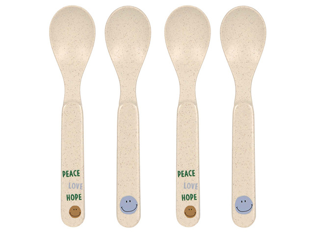 Eetgerei - Bestek - Lassig - Lepeltjes - Set Van 4 - Happy Rascals Smile - Leverbaar In 3 Designs