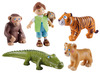 Poppenhuis - Haba - little friends - safaridieren set b - set van 6