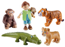 Little Friends - Safaridieren Set B - Set Van 6
