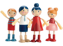 Poppenhuis - pop - Tender Leaf - Moderne Familie - Set van 4