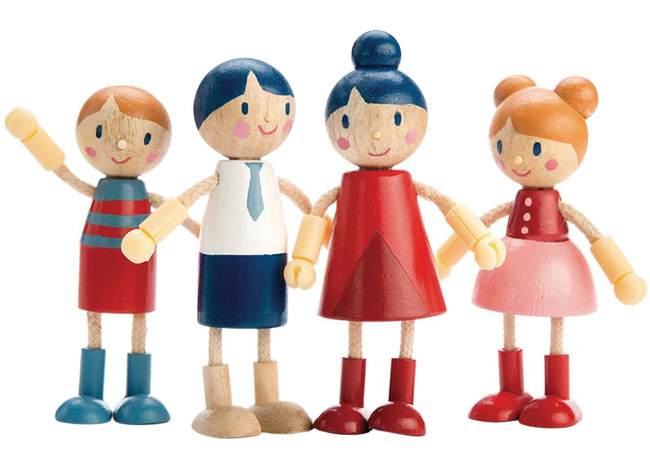 Pop - Buigpop - Tender Leaf - Poppenfamilie - Set 2 - Set Van 4