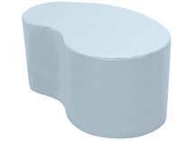 Bank - Niervormige Poef - 110 Cm Zh 45Cm - Purfect - ice blue - per stuk