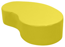 Bank - Niervormige Poef - 110 Cm Zh 25Cm - Boltaflex - lemon - per stuk