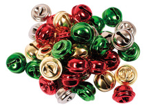 Decoratiemateriaal - belletjes - Playbox - Kerst - 15mm - set van 40
