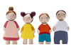 Pop - buigpop - Tender Leaf - poppenfamilie - set 1 - set van 4