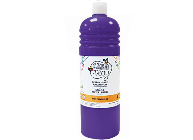 Verf - Plakkaatverf - Creaplay - 1 L - Violet - Per Stuk