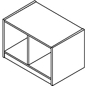 Kast, Cube, 2vak Zitbank