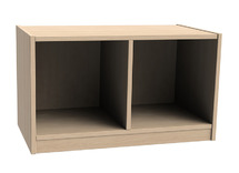 Kast - Cube - 2Vak Zitbank - beuk - per stuk