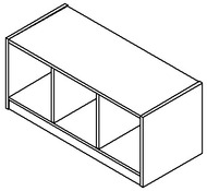 Kast, Cube, 3Vak Zitbank