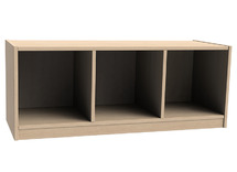 Kast - Cube - 3Vak Zitbank - beuk - per stuk