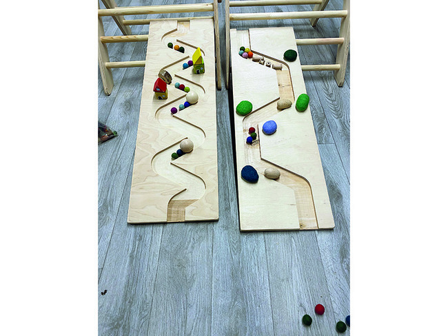Ontdekken - Cubo - Stem Glijbaan - Set Van 2