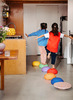Bewegingsmateriaal - Stapelstein - Super Confetti - Regenboog : Set van 6 + 1 confetti balanceerbord