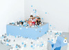 Ballenbad - hoog - vierkant - 200 x 200 cm - per stuk