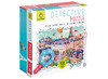 Puzzel - detectieve puzzel - Ludattica - de stad - 50 x 70 cm - met vergrootglas - per set