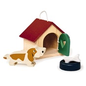 Poppenhoek - poppenhuis - hondenhok met toebehoren