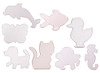 Strijkkralen - midi - pinborden - dieren - set van 8