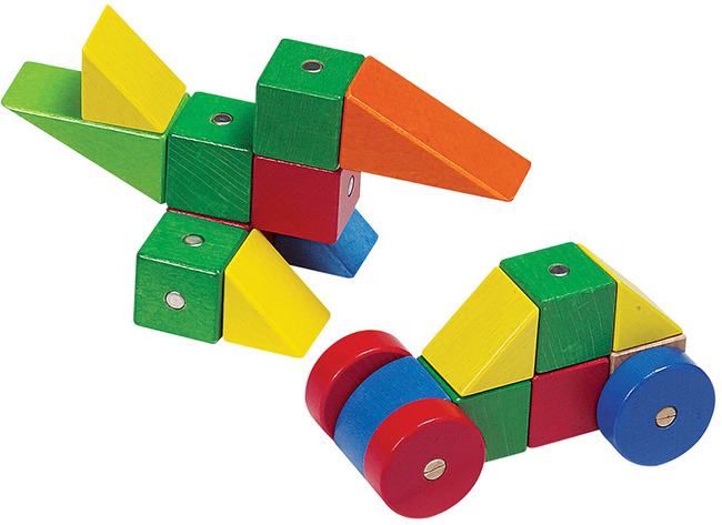 Blokken - Magnetisch - Gekleurd - Set Van 24