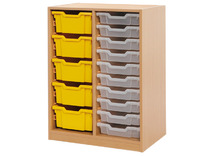 Kast - Basic - Keuzekast - Diep - 2-Koloms - 46 cm - aantal compartimenten 2 - wit - per stuk