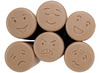 Stempels - kleistempels - Yellow Door Let's Roll Emotions - emotie - steenmix - 7,7 x 3,4 cm - boetseren - set van 6