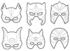 Maskers - helden - set van 12