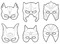 Maskers - Helden - Set Van 12