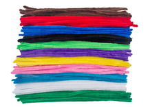 Chenille - dik - 50 cm - klasset - set van 100