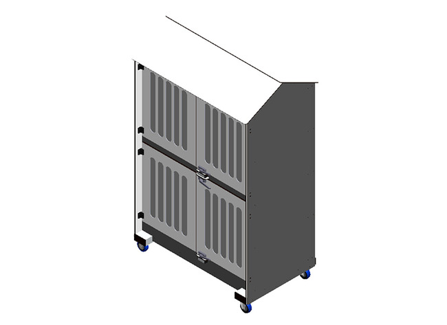 Bed-buitenbed Dubbel Met Deuren