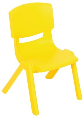 Stoel - Kunststof - Max - 34 Cm - Geel - Per Stuk