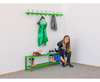 Garderobe, Bank, Metaal, 1 M