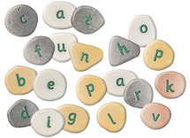 Taalspellen - Yellow Door Alphabet Pebbles - letterstenen, kleine letters - per set