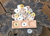 Taalspellen - Yellow Door 3-Pebble Word-building Tray - woordopbouwer - 3-vakssorterschaal - per stuk