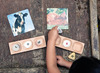 Taalspellen - Yellow Door 3-Pebble Word-building Tray - woordopbouwer - 3-vakssorterschaal - per stuk