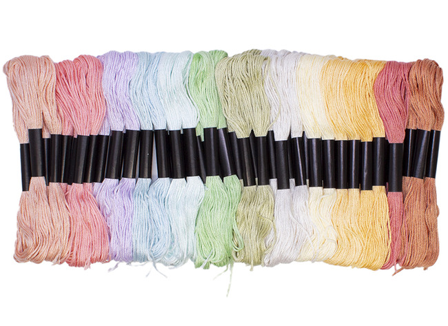 Borduren - Garen - Klasset - Pastel - Set Van 52