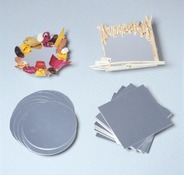 Spiegel - rond - 12 cm diameter - decoratie - set van 10