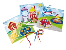 Rijgborden - Learning Resources Learning Laces Skill Boards - set van 3