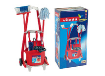 Reinigingswagen-vileda-met toebehoren