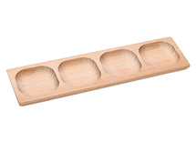 Taalspellen - Yellow Door 4-Pebble Word-building Tray - woordopbouwer - 4-vakssorterschaal - per stuk