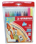 Stiften - kleurstiften - Stabilo Trio A-Z - set van 12 assorti
