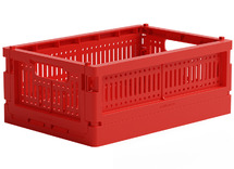 Opbergen - Made crates mini - per stuk - so bright red - leverbaar in 20 kleuren