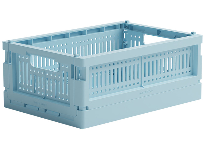 Opbergen - Made Crates Mini - Per Stuk - Crystal Blue - Leverbaar In 20 Kleuren