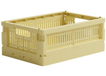 Opbergen - Made crates mini - per stuk - lemon cream - leverbaar in 20 kleuren