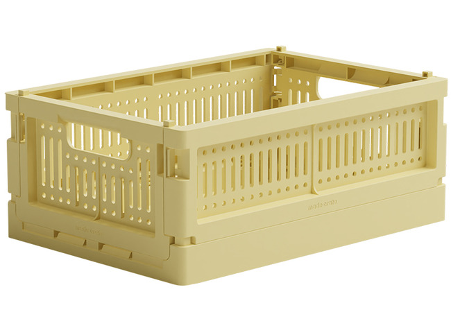 Opbergen - Made Crates Mini - Per Stuk - Lemon Cream - Leverbaar In 20 Kleuren