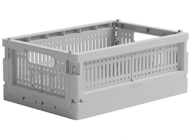 Opbergen - Made Crates Mini - Per Stuk - Misty Grey - Leverbaar In 20 Kleuren