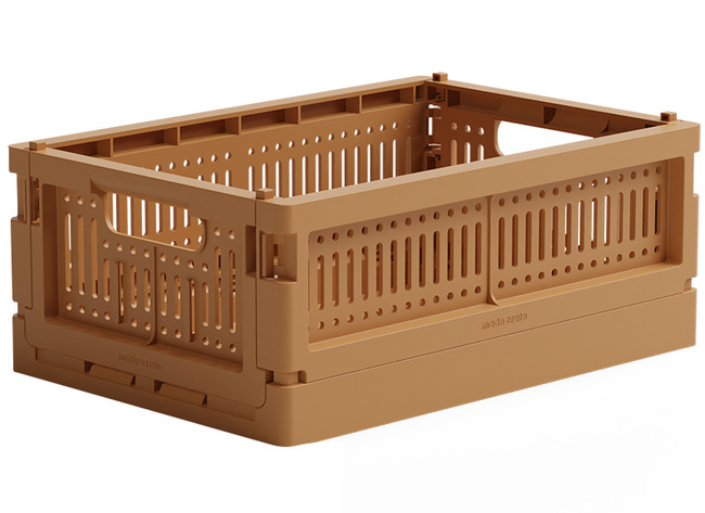 Opbergen - Made Crates Mini - Per Stuk - Toffee - Leverbaar In 20 Kleuren
