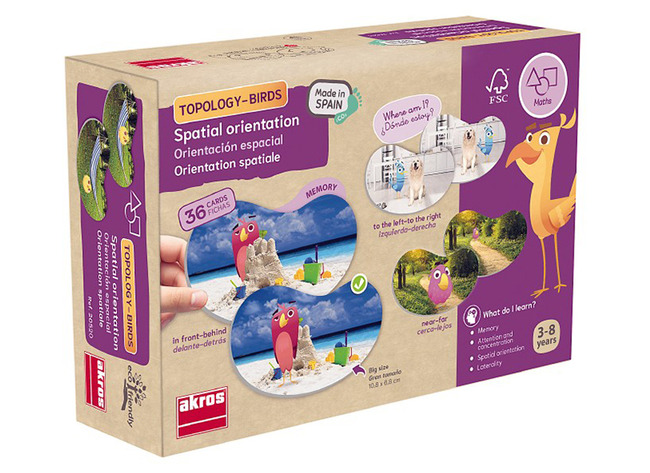 Spel - Denkspel - Akros Topology Birds - Topologie - Lateraliteit - Ruimtelijk Inzicht - Per Spel