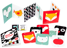Boekjes - High contrast - Banana Panda - vouwboekje met objectkaarten - set van 2 boekjes en 7 kaarten